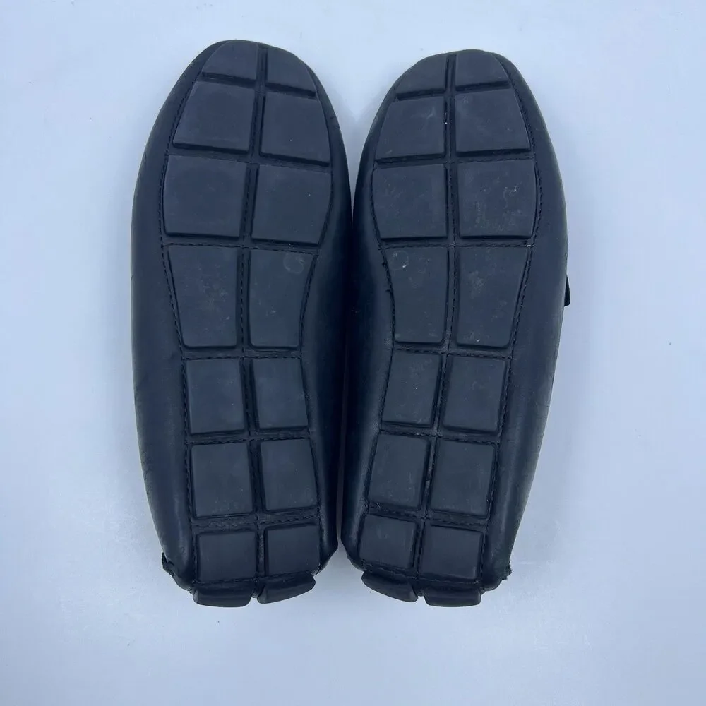 Vince Camuto Esmail Black Leather Slip On Driving Loafers Men's Size 8.5 M